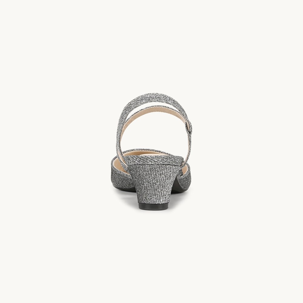 LifeStride Minimalist Pump - Pewter Rhinestone Fabric