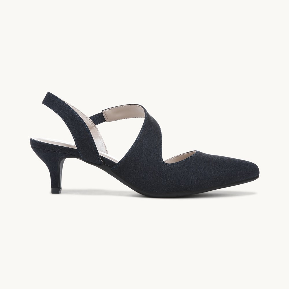 LifeStride Magnetic Pump - Lux Navy Fabric