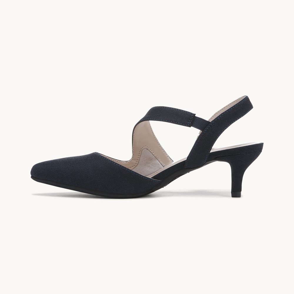 LifeStride Magnetic Pump - Lux Navy Fabric