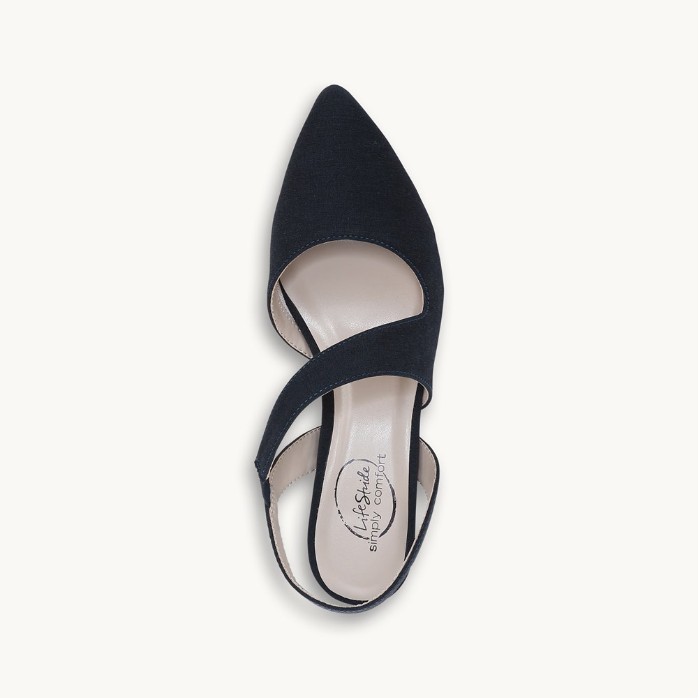 LifeStride Magnetic Pump - Lux Navy Fabric