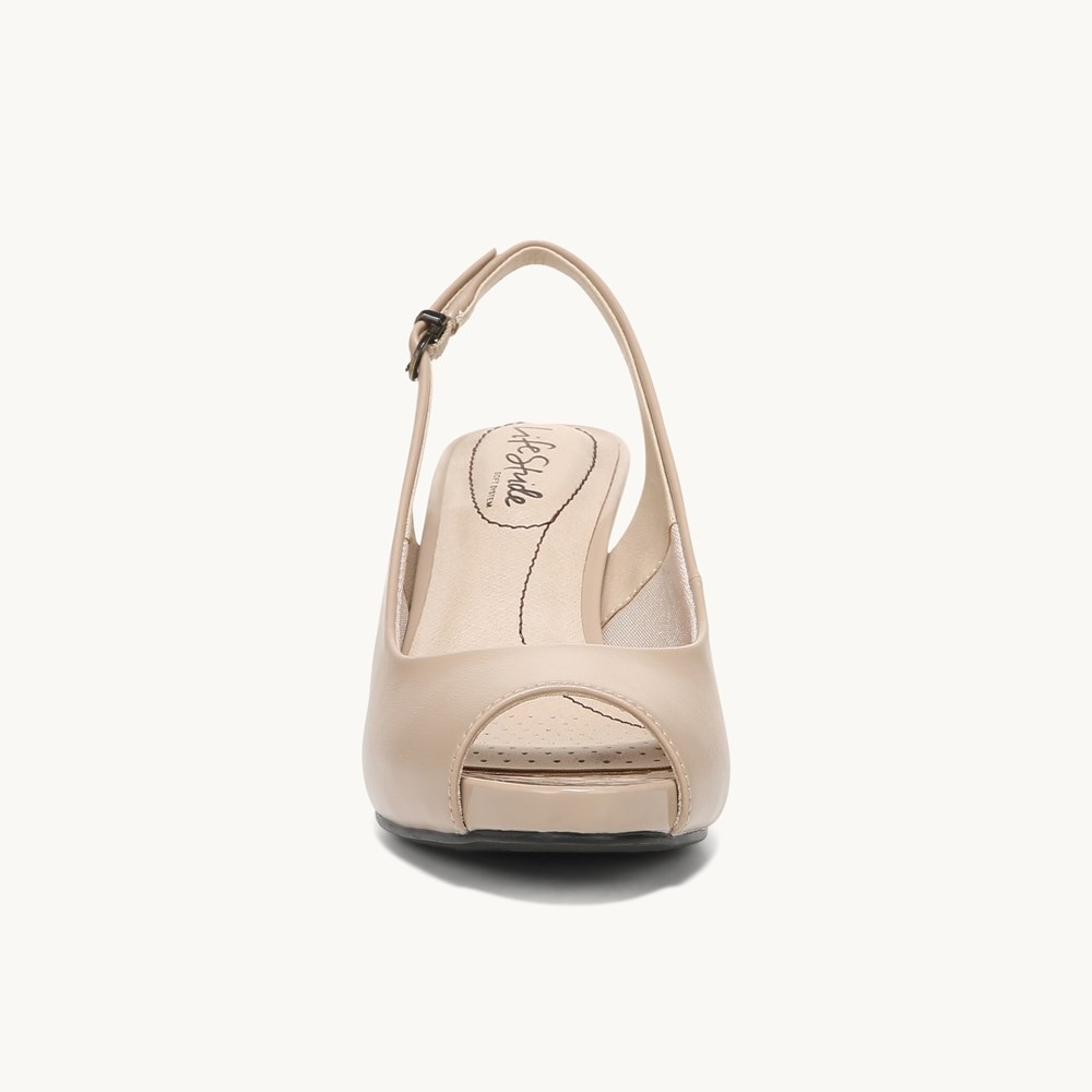 LifeStride Teller Slingback Pump - Taupe