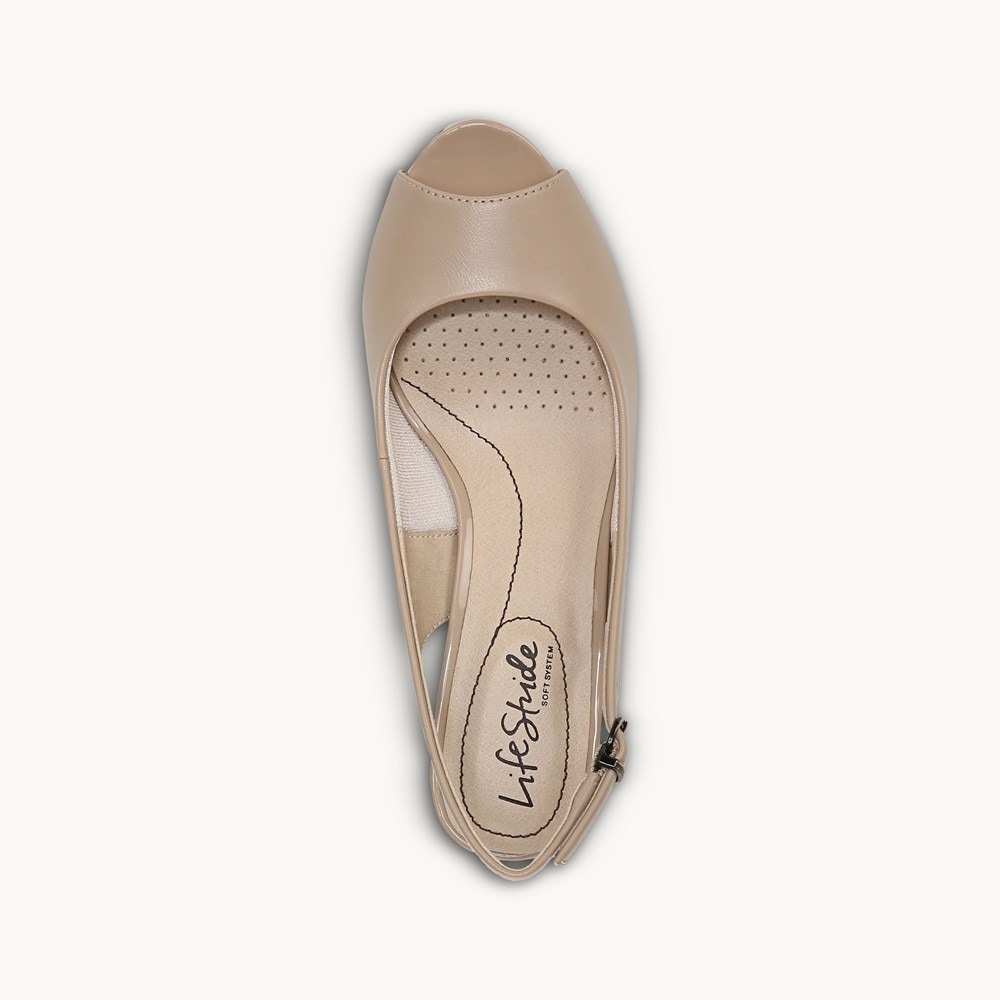 LifeStride Teller Slingback Pump - Taupe