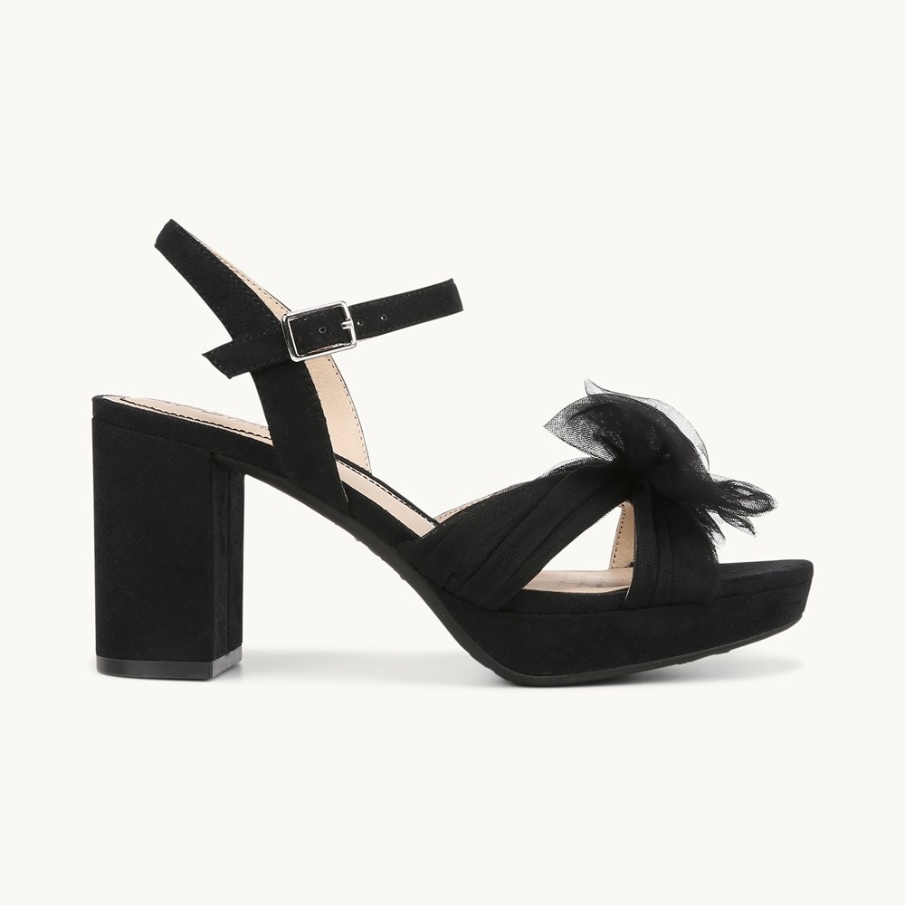 LifeStride Last Dance Dress Sandal - Black Fabric
