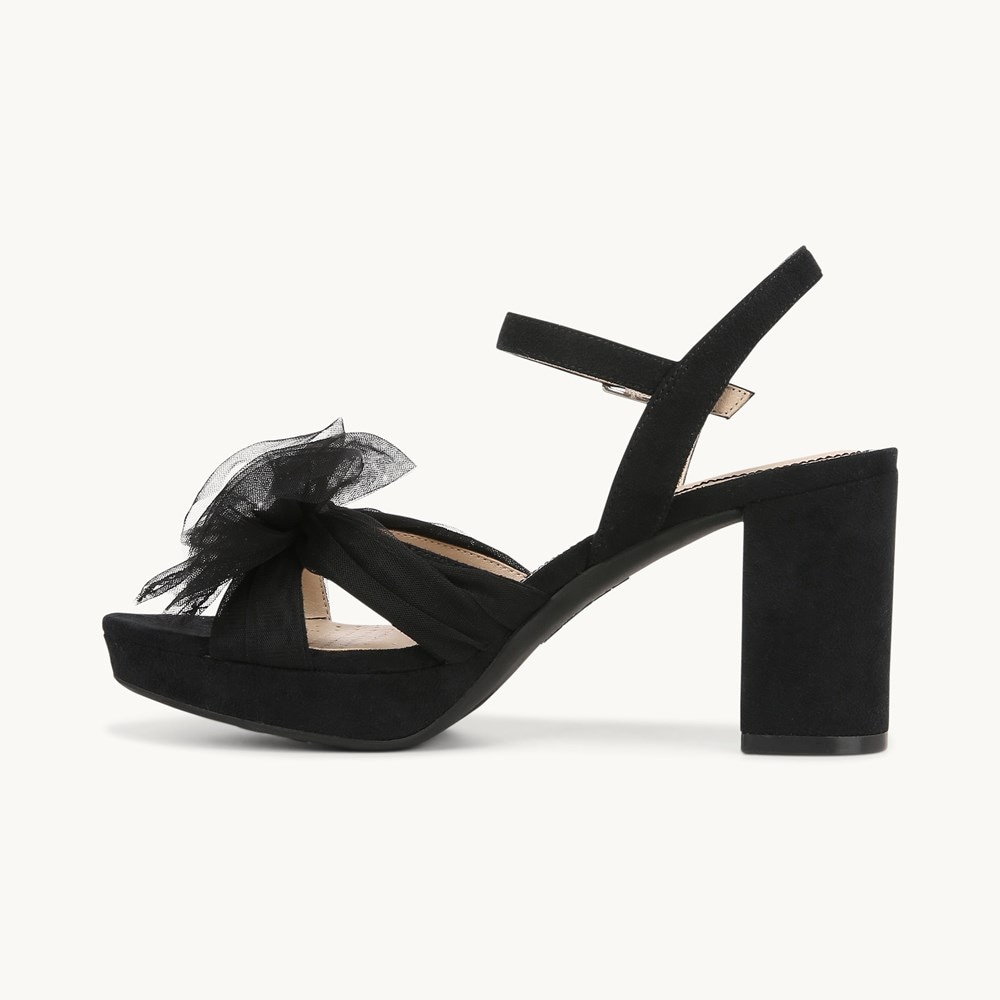 LifeStride Last Dance Dress Sandal - Black Fabric
