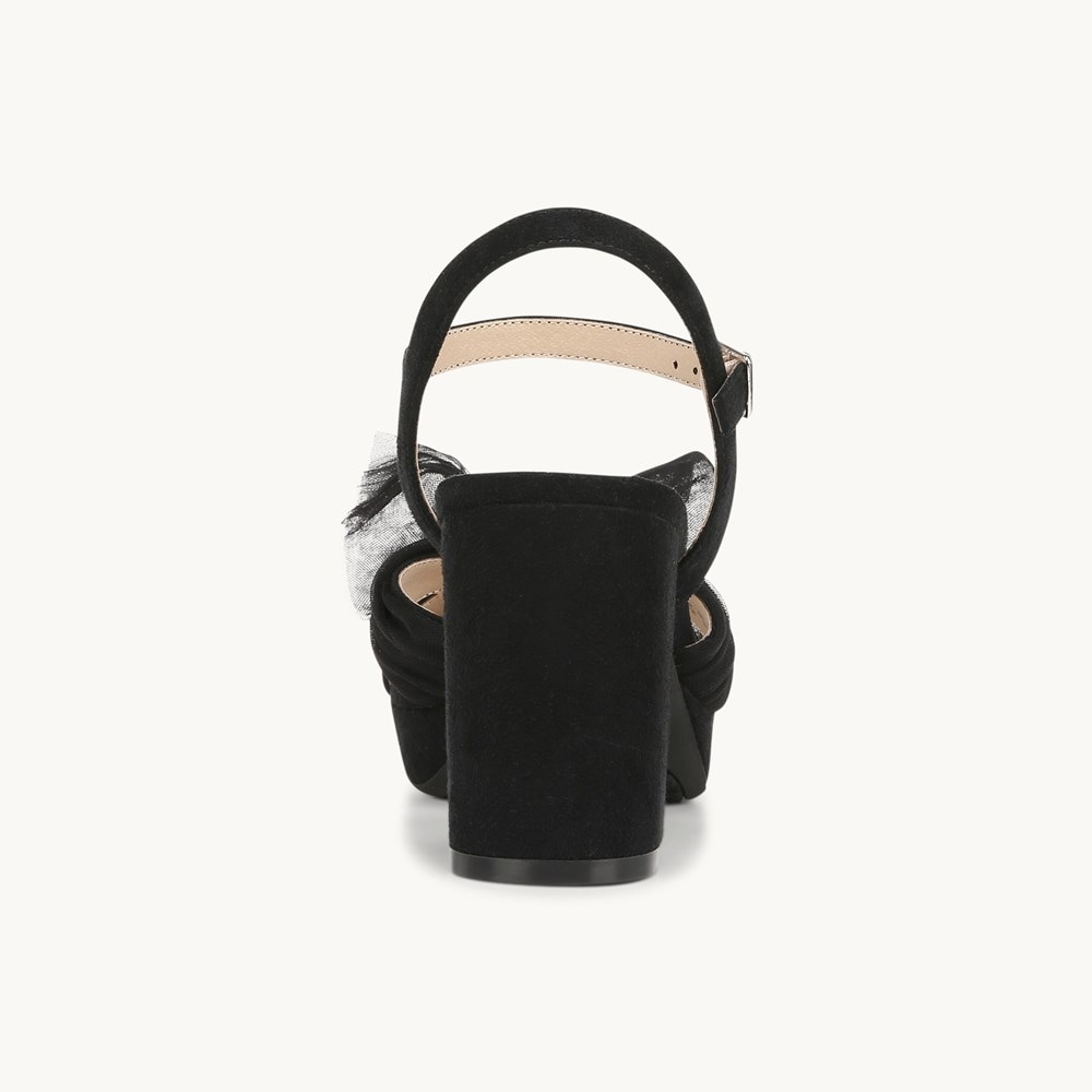 LifeStride Last Dance Dress Sandal - Black Fabric