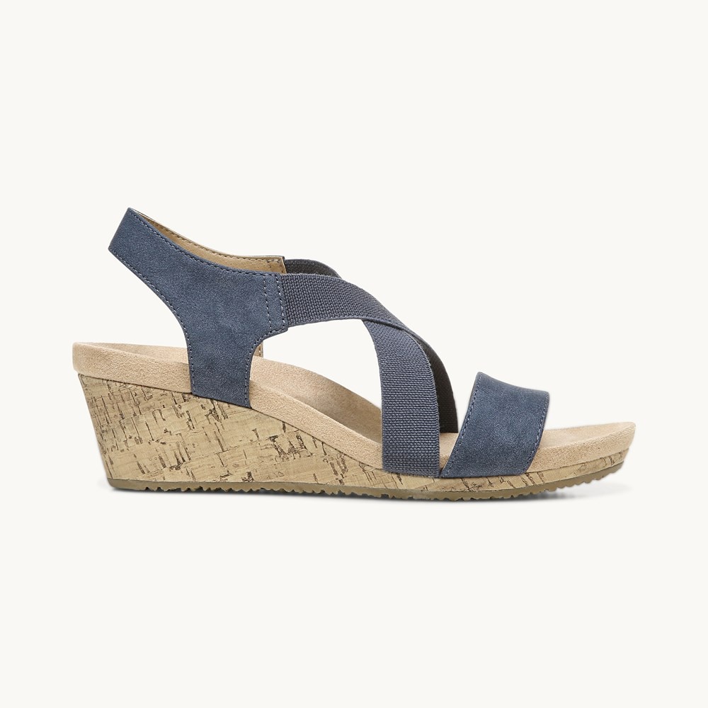 LifeStride Mexico Wedge Sandal - Navy
