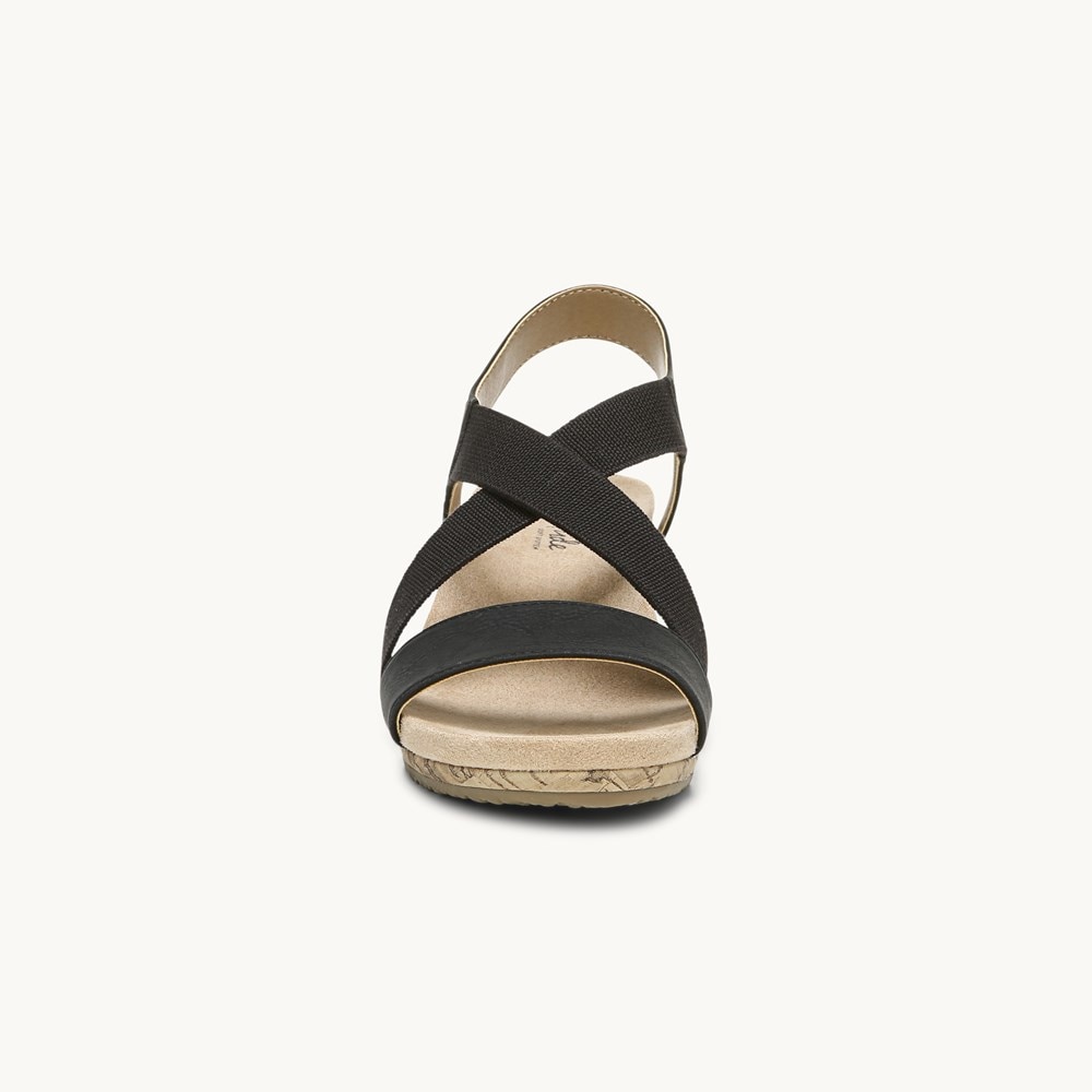 LifeStride Mexico Wedge Sandal - Black