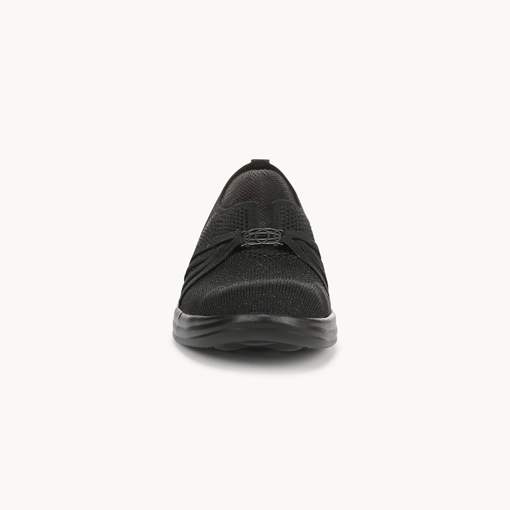 LifeStride Niche Slip On - Black Knit Fabric