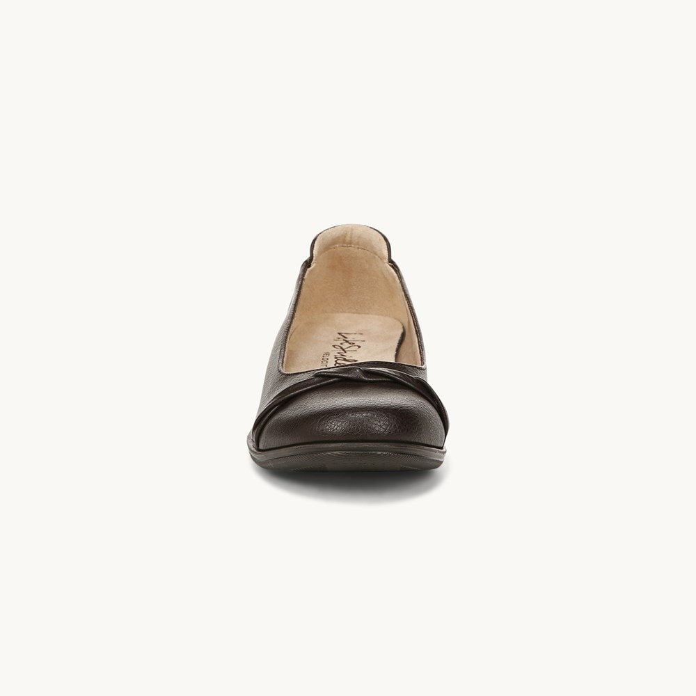 LifeStride Impact Slip On - Dark Chocolate Faux Leather
