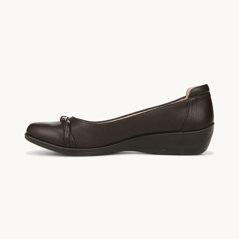 LifeStride Impact Slip On - Dark Chocolate Faux Leather