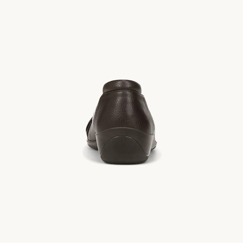 LifeStride Impact Slip On - Dark Chocolate Faux Leather