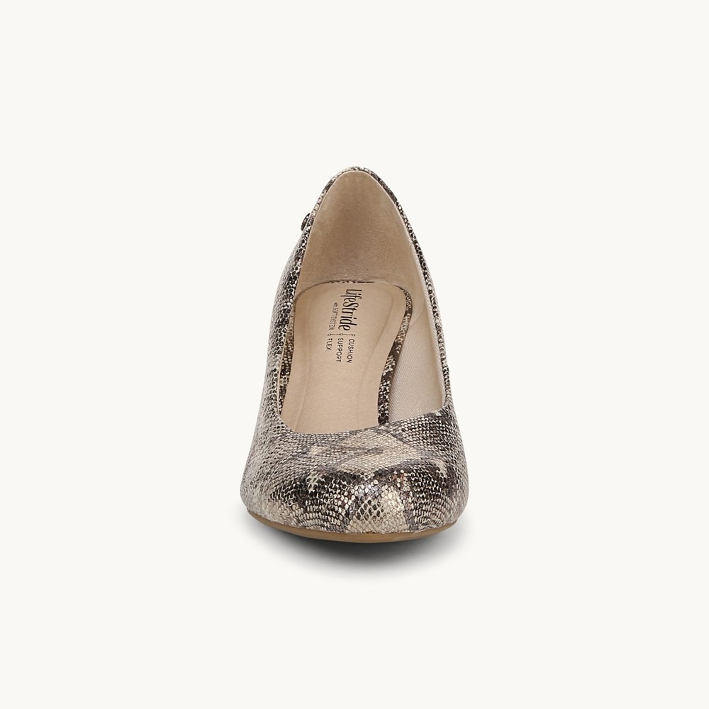 LifeStride Parigi Pump - Taupe Faux Leather