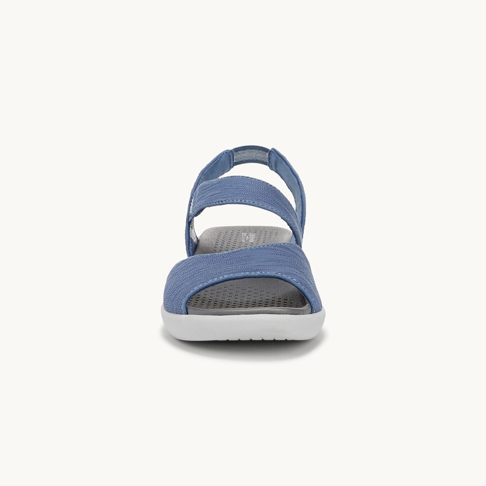 LifeStride Cheerful Strappy Sandal - Elemental Blue Waxy Fabric