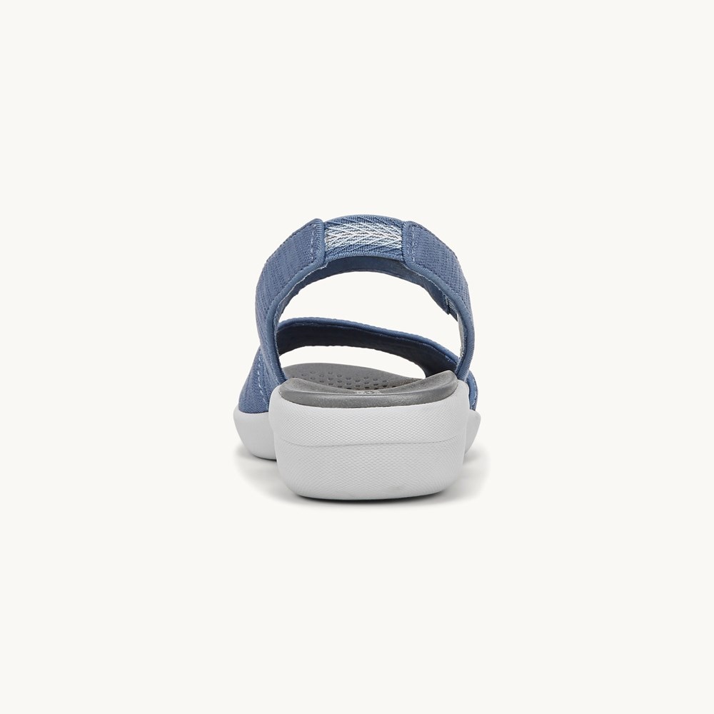 LifeStride Cheerful Strappy Sandal - Elemental Blue Waxy Fabric