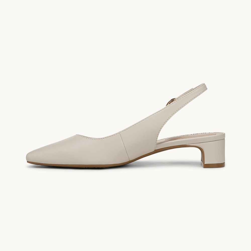 LifeStride Lorena Slingback - Pebble Taupe Faux Leather