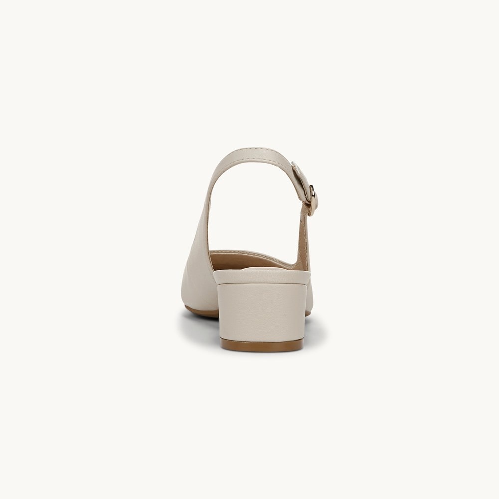 LifeStride Lorena Slingback - Pebble Taupe Faux Leather