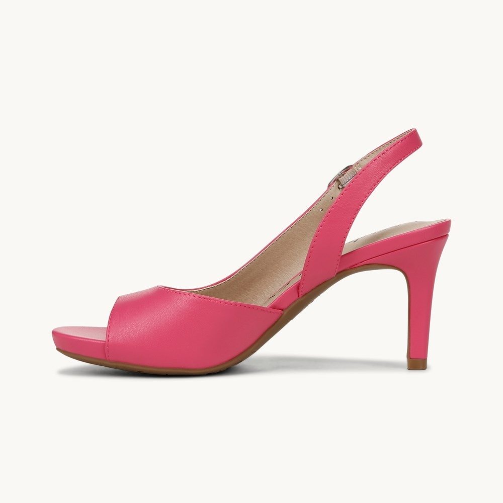 LifeStride Teller 2 Slingback Pump - French Pink Faux Leather