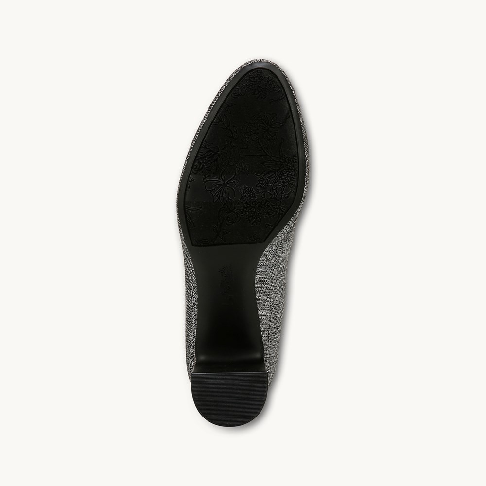 LifeStride Taylor Block Heel Pump - Black Tweed Fabric