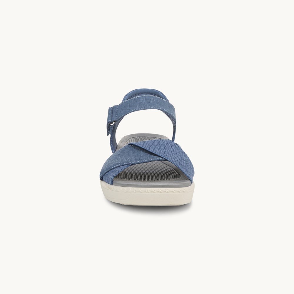 LifeStride Lane Strappy Sandal - Elemental Blue Denim Fabric