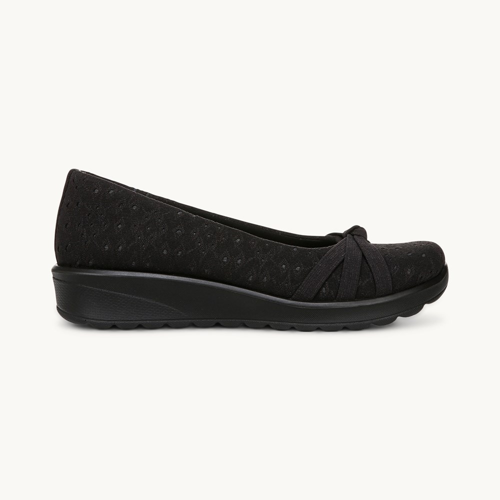 LifeStride Gem 2 Slip On - Black Foral Dot Fabric