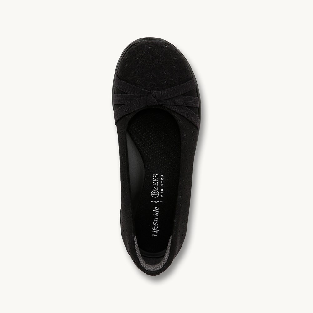 LifeStride Gem 2 Slip On - Black Foral Dot Fabric