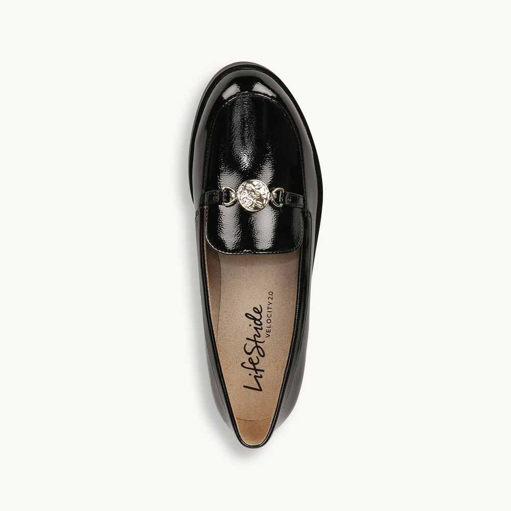 LifeStride Zen Loafer - Black Faux Leather