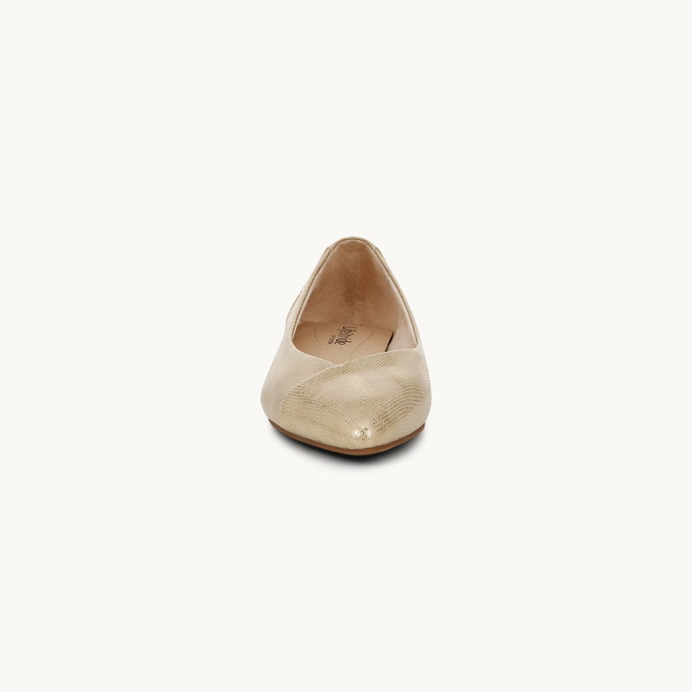 LifeStride Promise Flat - Platino Gold Fabric