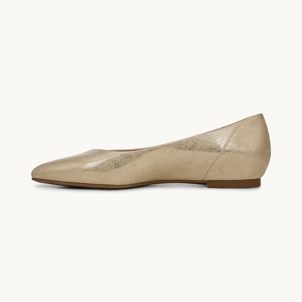 LifeStride Promise Flat - Platino Gold Fabric