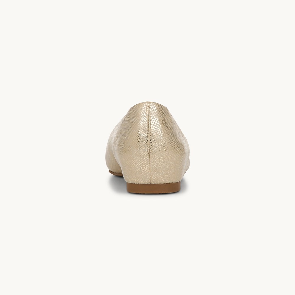 LifeStride Promise Flat - Platino Gold Fabric