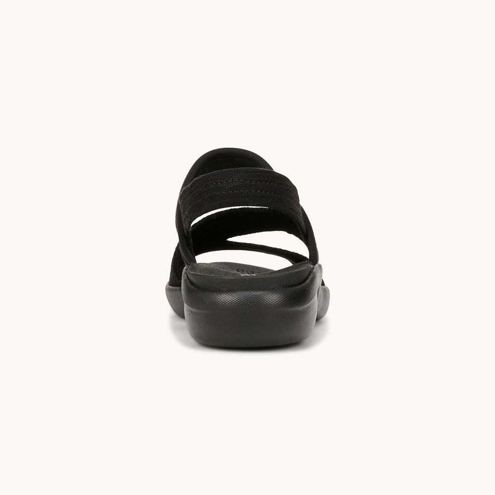 LifeStride Cleo Strappy Sandal - Black Fabric