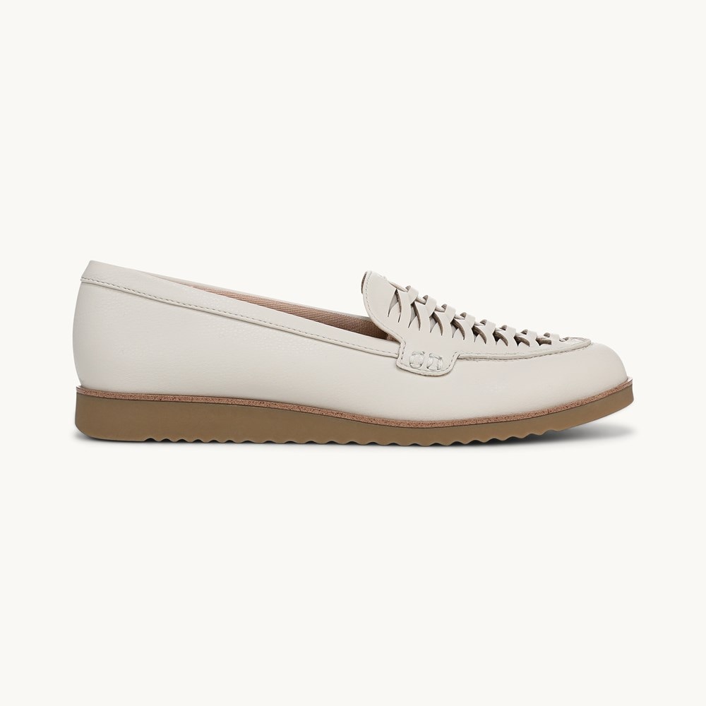 LifeStride Zoey Loafer - Bone White Faux Leather