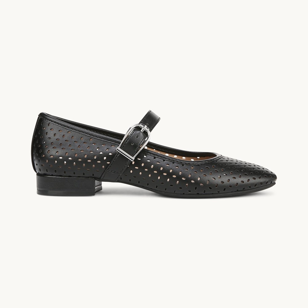 LifeStride Cameo 3 Mary Jane Flat - Black Faux Leather