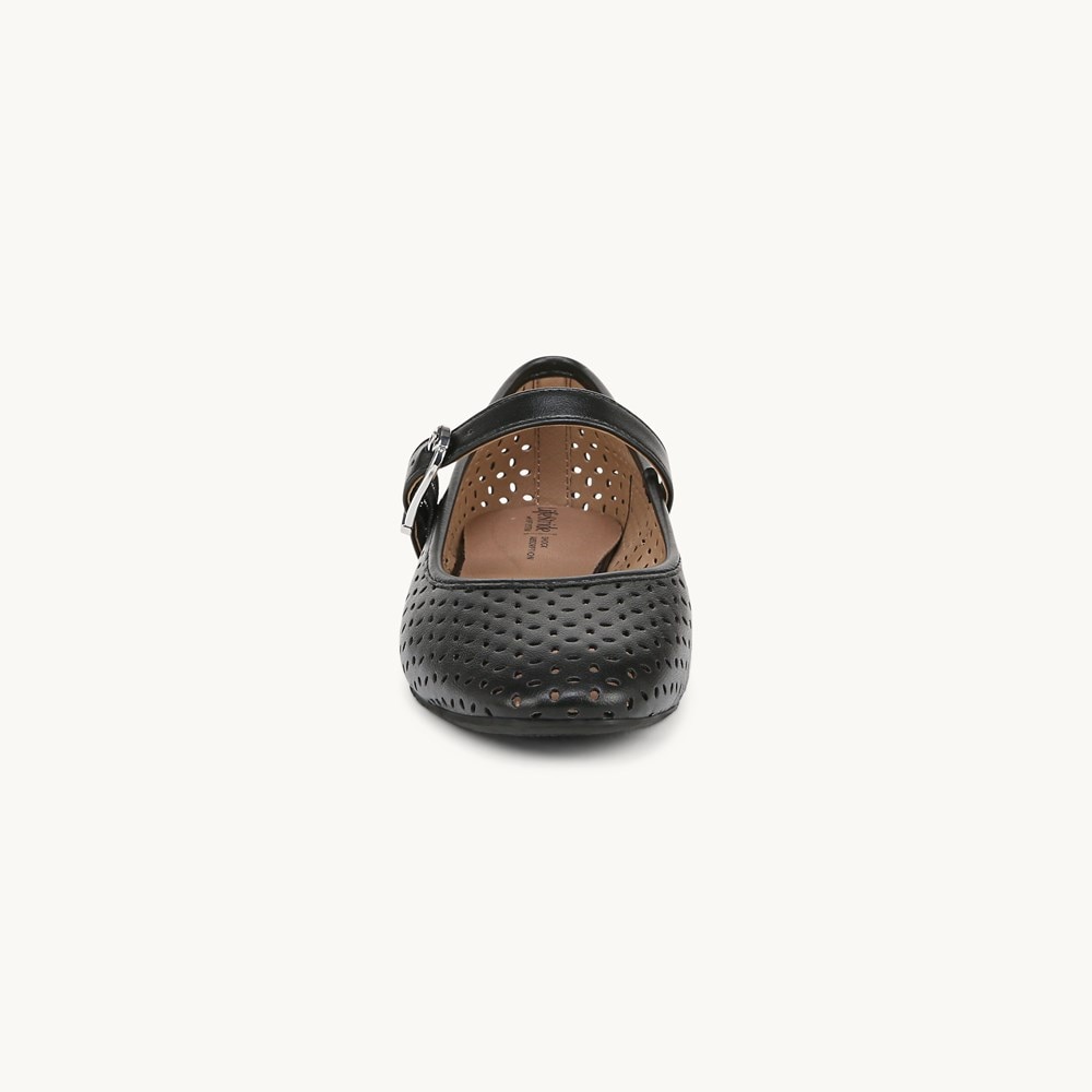 LifeStride Cameo 3 Mary Jane Flat - Black Faux Leather