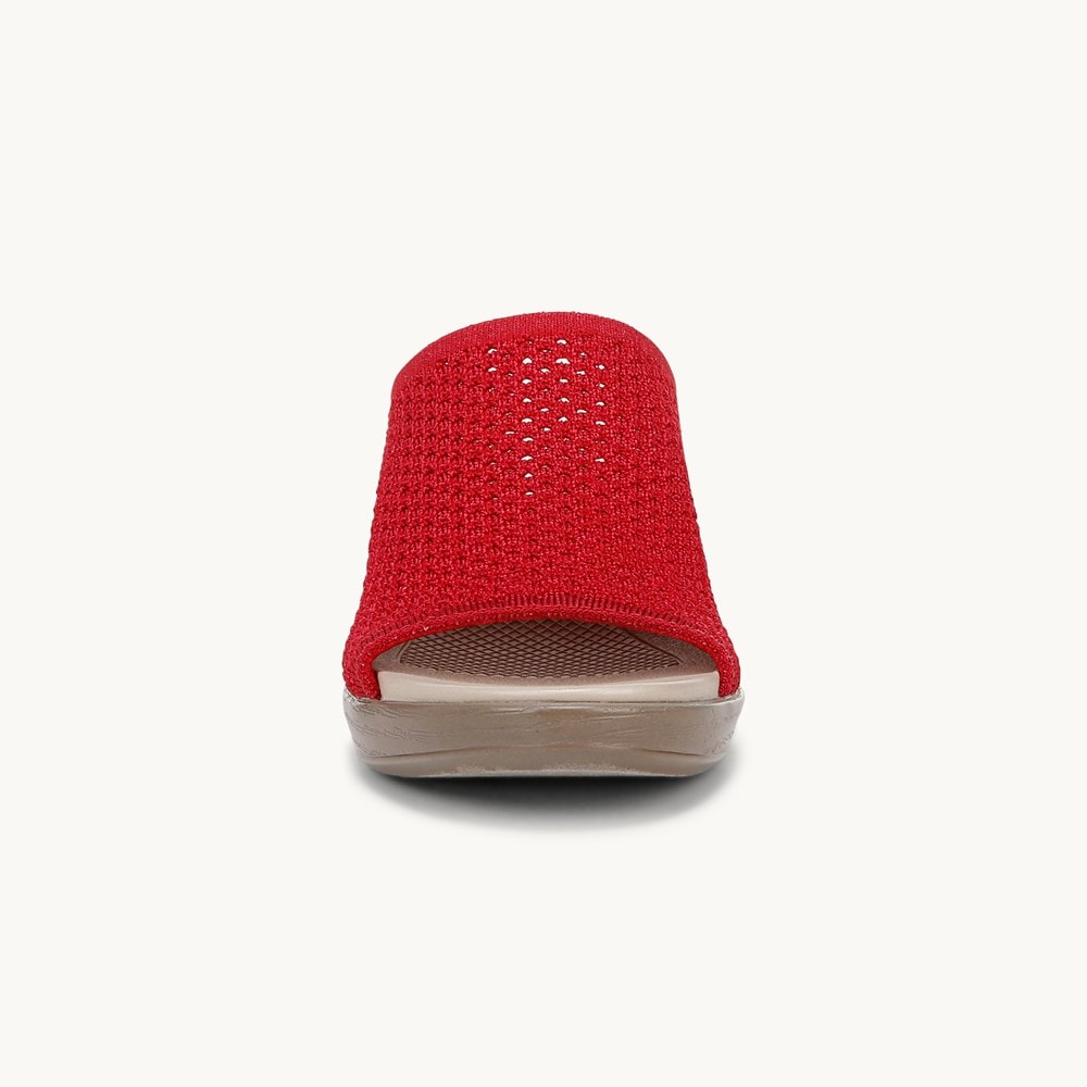 LifeStride Ella Block Heel Sandal - Fire Red Fabric