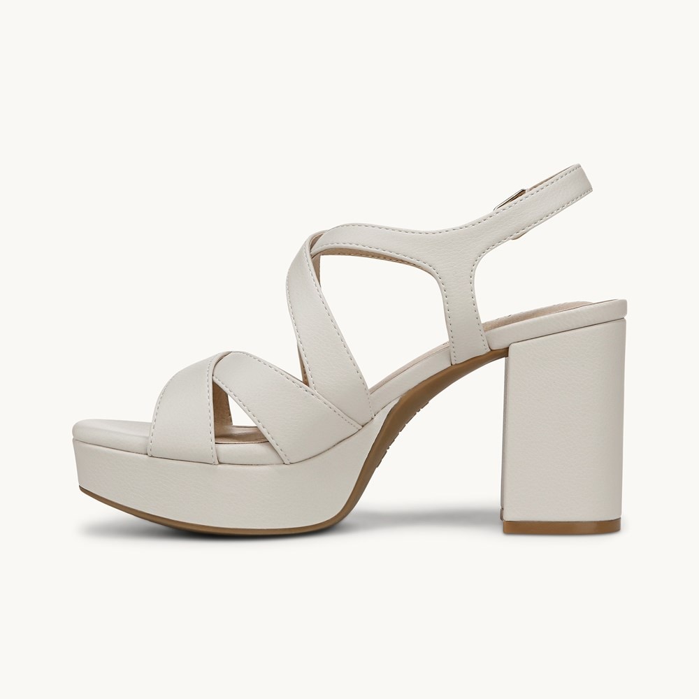 LifeStride Adrianna Dress Sandal - Bone Faux Leather