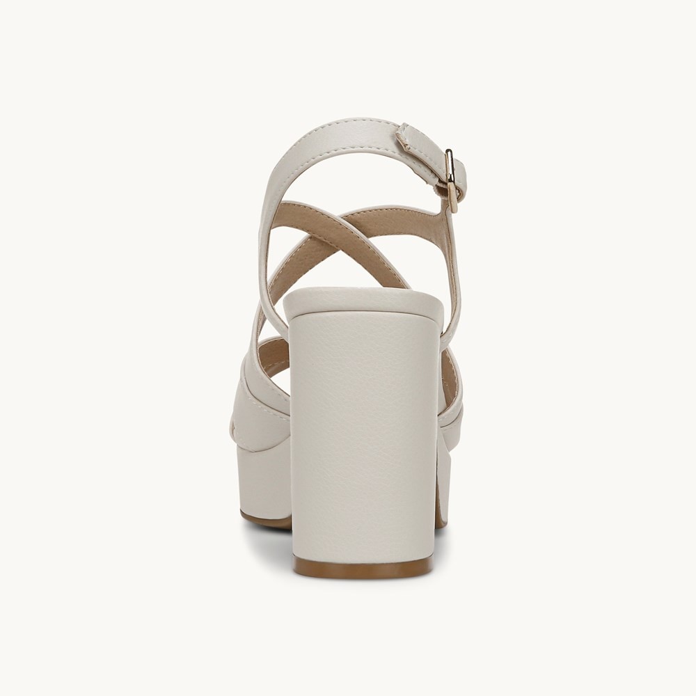 LifeStride Adrianna Dress Sandal - Bone Faux Leather