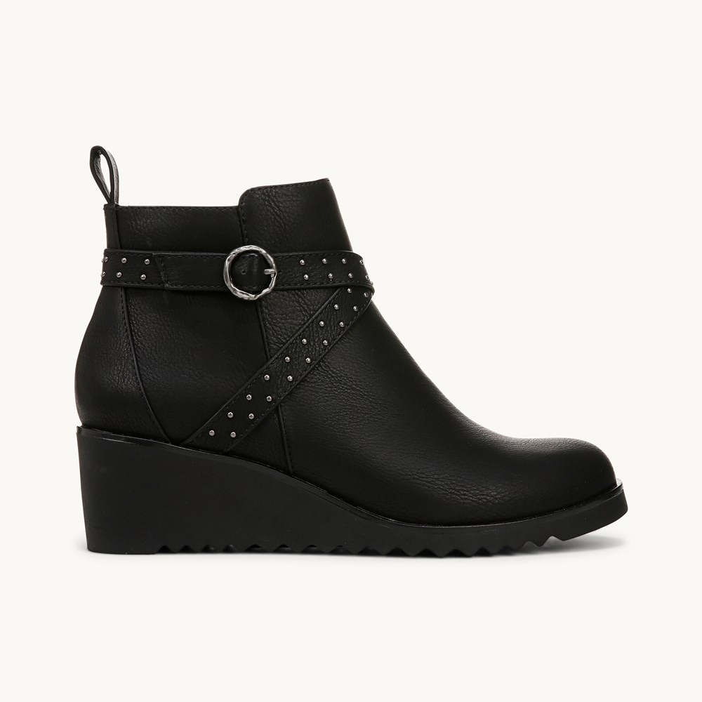 LifeStride Zinfandel 2 Ankle Boot - Black Faux Leather