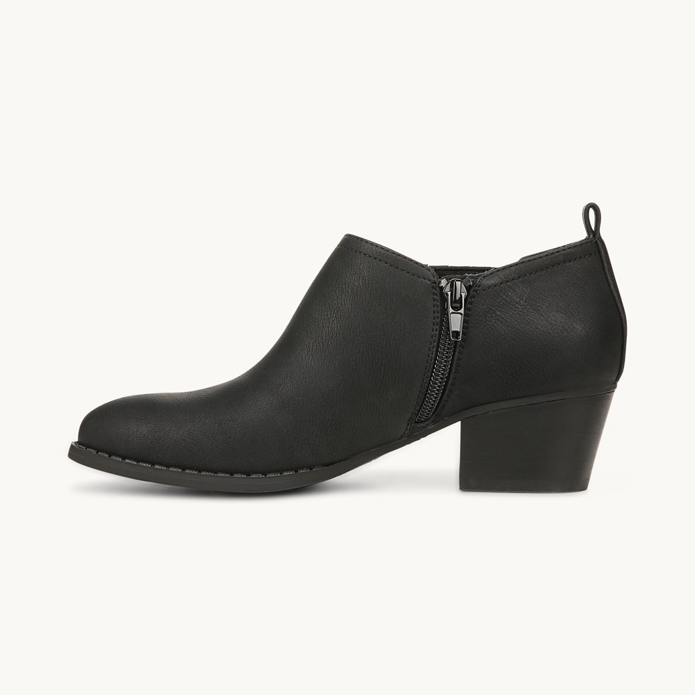 LifeStride Babe Shootie - Black Faux Leather