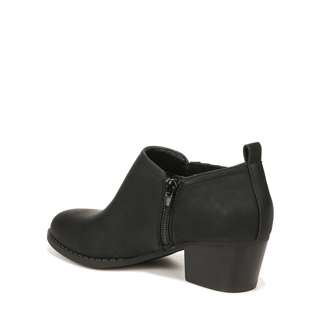 LifeStride Babe Shootie - Black Faux Leather