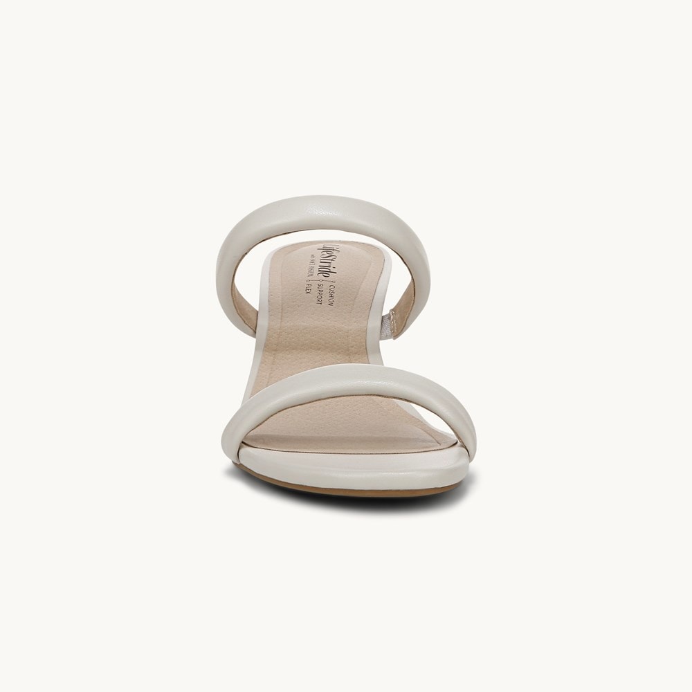 LifeStride Nalani Dress Sandal - Bone Faux Leather