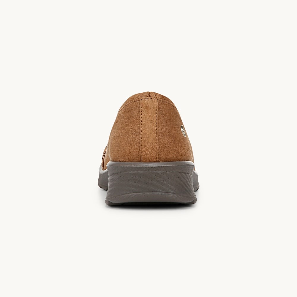 LifeStride Goody Slip On - Whiskey Tan Leather Fabric