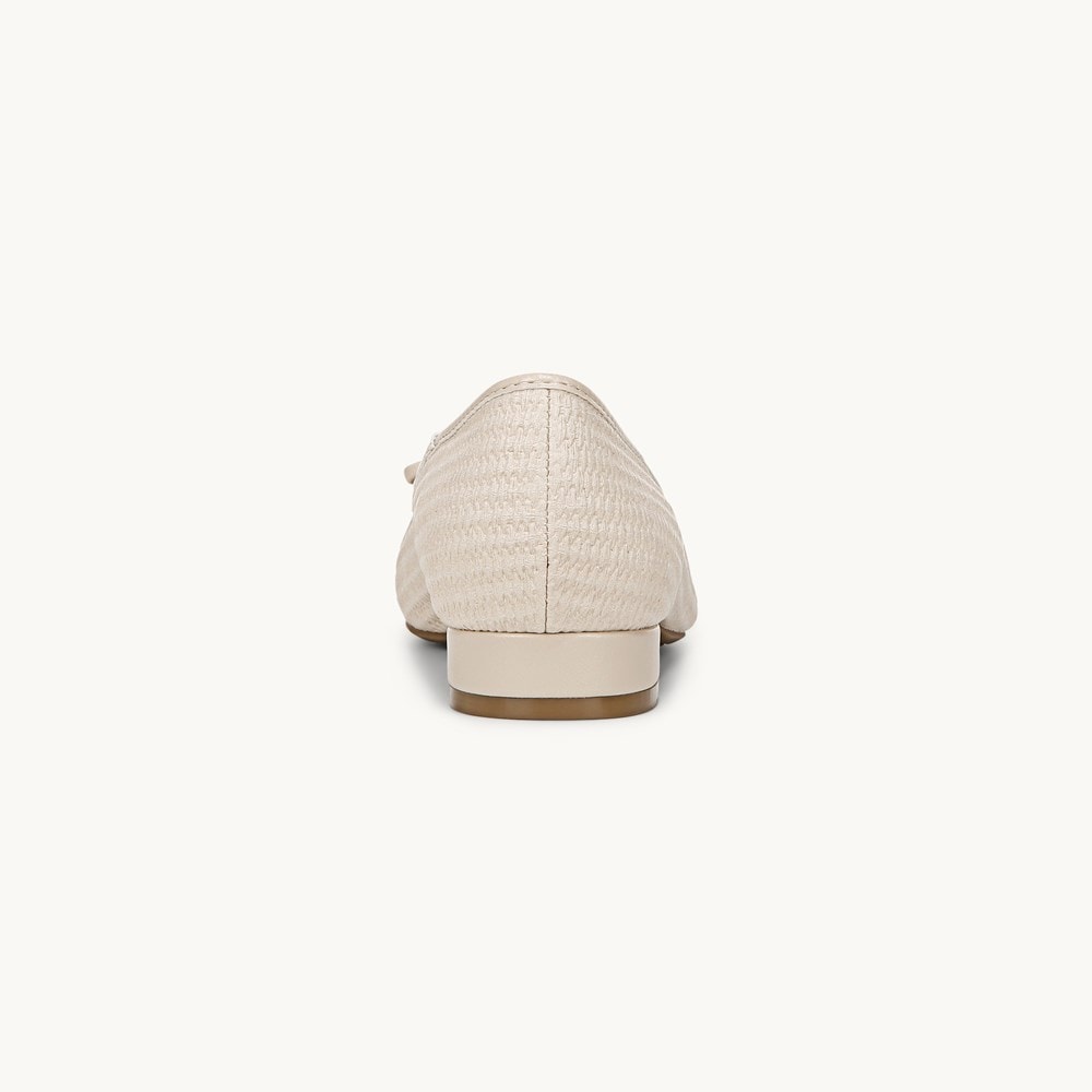 LifeStride Cheers Woven Flat - Almond Milk Faux Leather