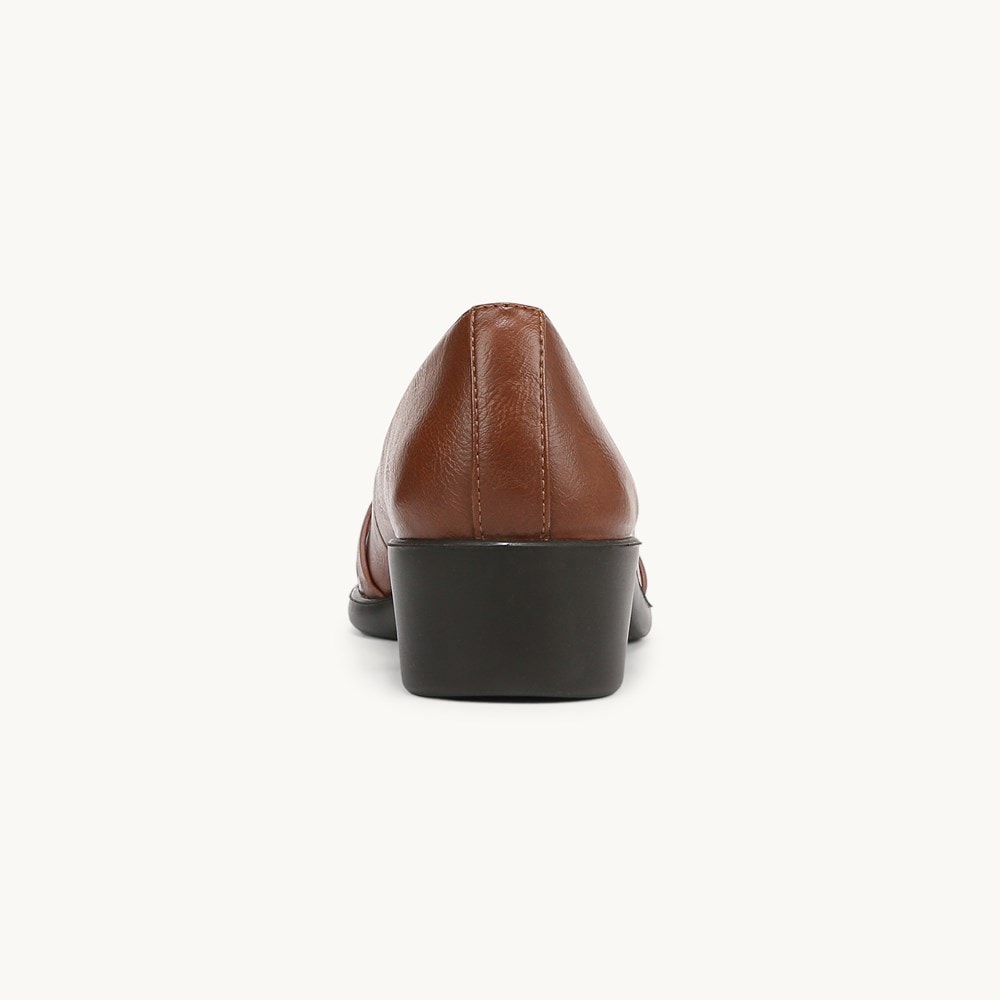 LifeStride Jorie Ballet Wedge - Walnut Faux Leather