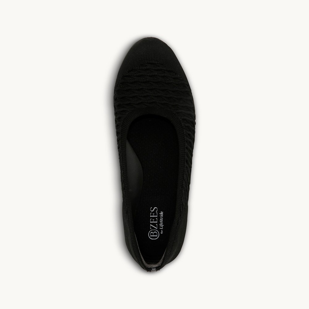 LifeStride Khloe Slip On - Black Cable Knit