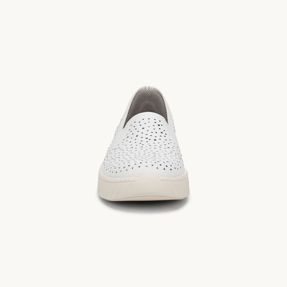 LifeStride Wednesday Bright Slip On - White Knit Fabric