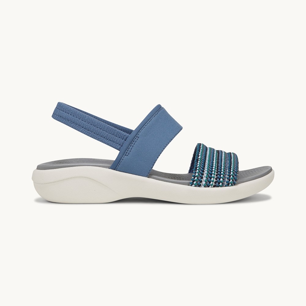 LifeStride Cali Strappy Sandal - Elemental Blue Multi Fabric