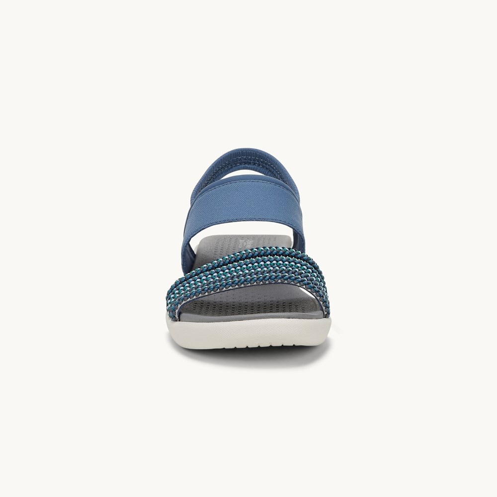 LifeStride Cali Strappy Sandal - Elemental Blue Multi Fabric