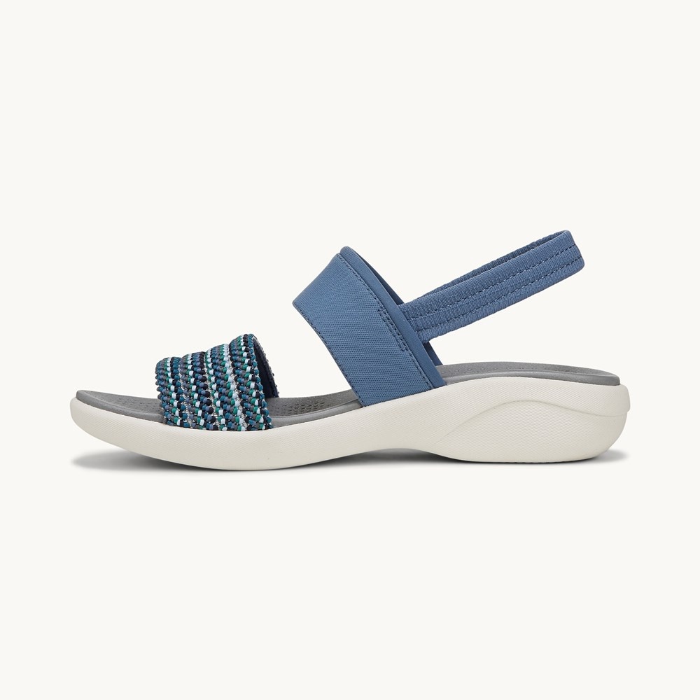 LifeStride Cali Strappy Sandal - Elemental Blue Multi Fabric