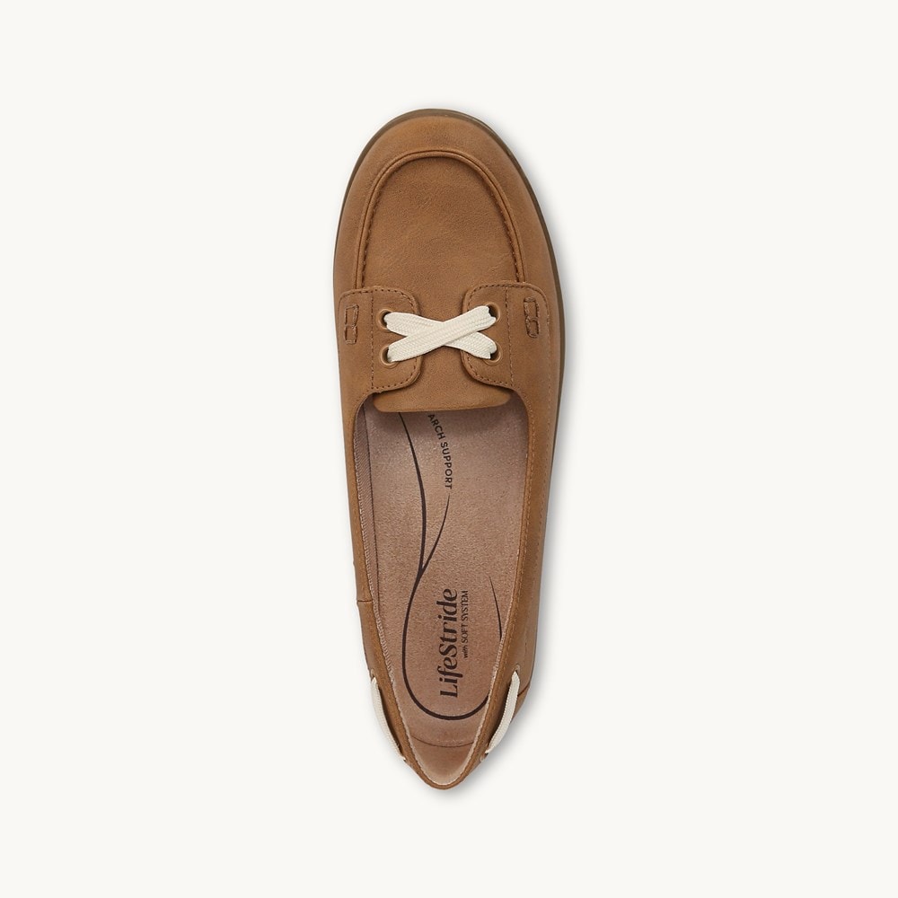 LifeStride Nautical Loafer - Tan Faux Leather