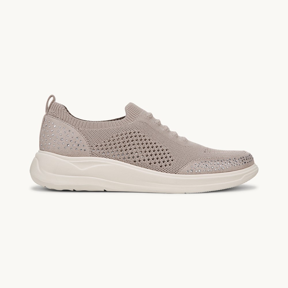 LifeStride Timeless Bright Sneaker - Simply Taupe Knit Fabric